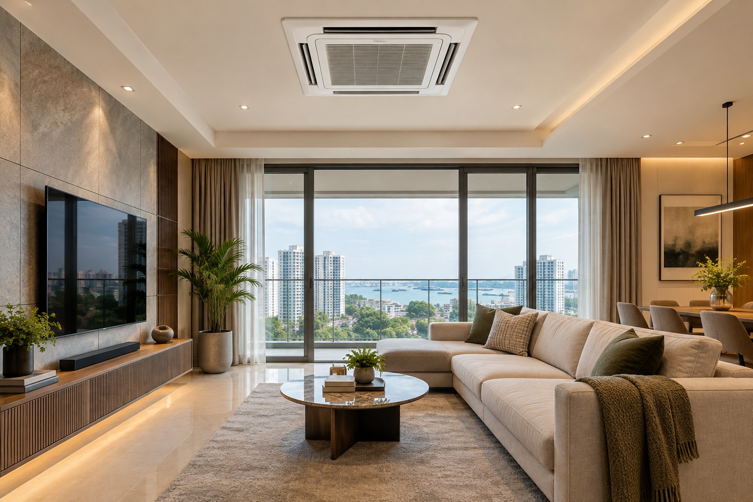 Completed Serangoon residential air-conditioning installation